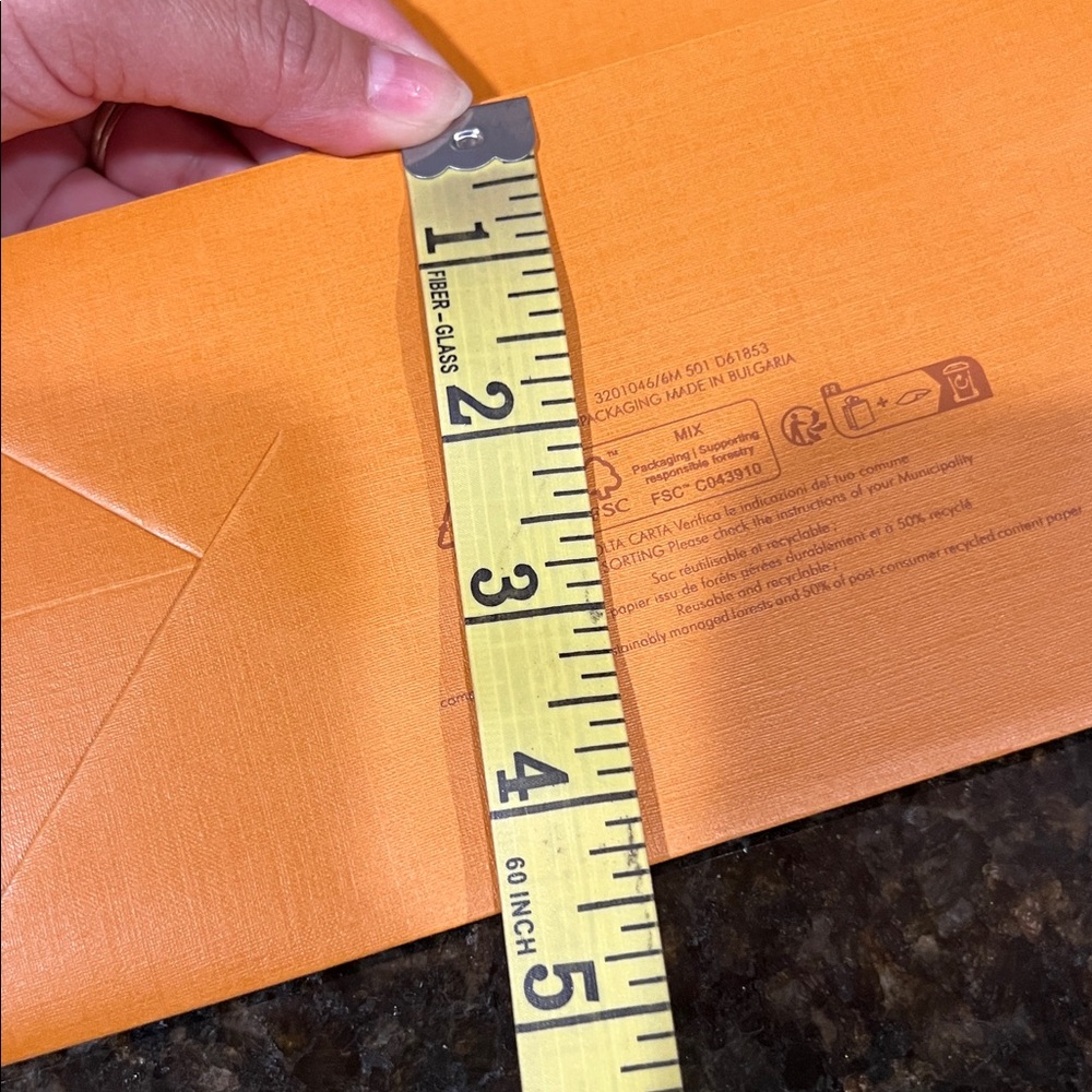 LV Vibrant Orange Bag with Blue Handles - Picture 11 of 13